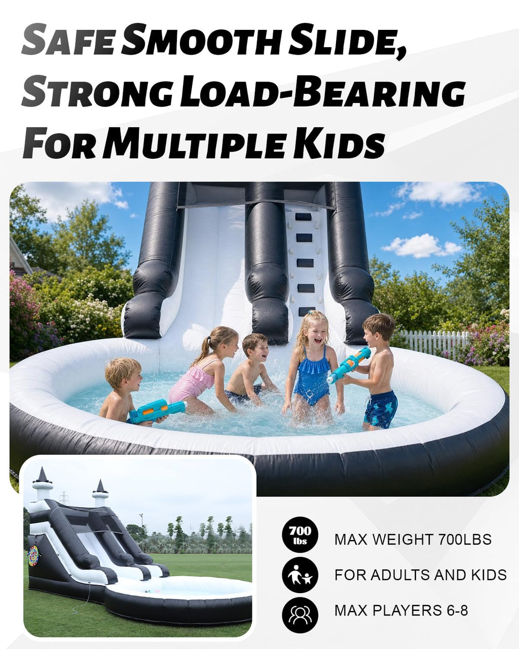 Eachup 21-Ft Inflatable Water Slide with Blower for All Ages