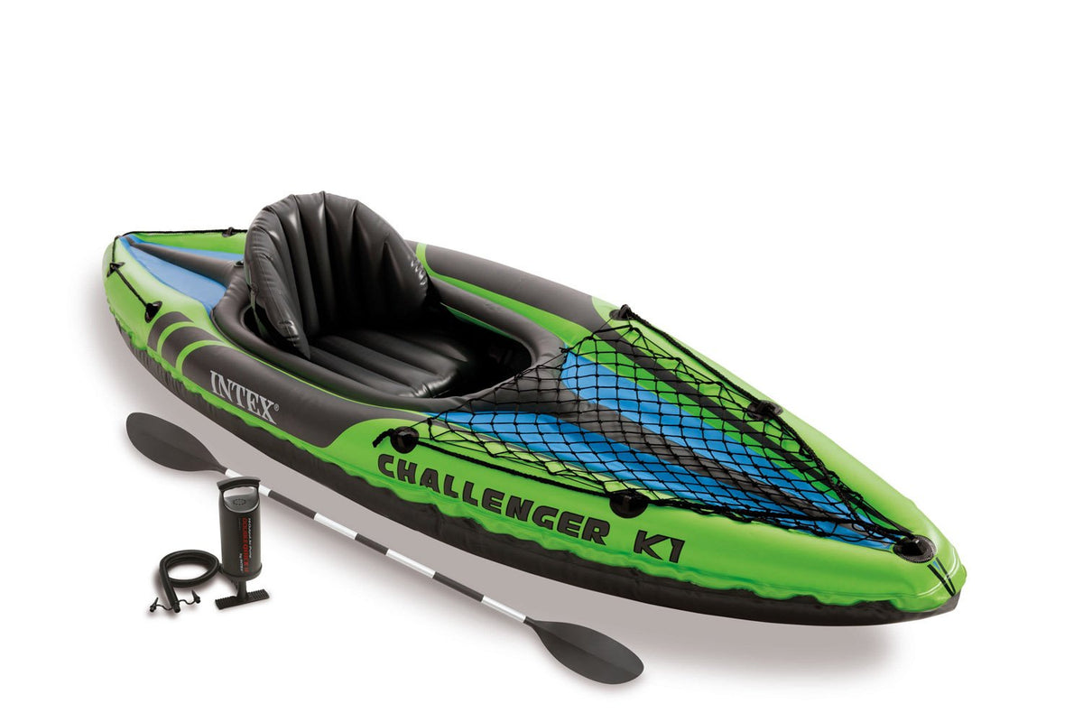 Intex Challenger K1 1-Person Kayak 3-Pack with Oar & Pump
