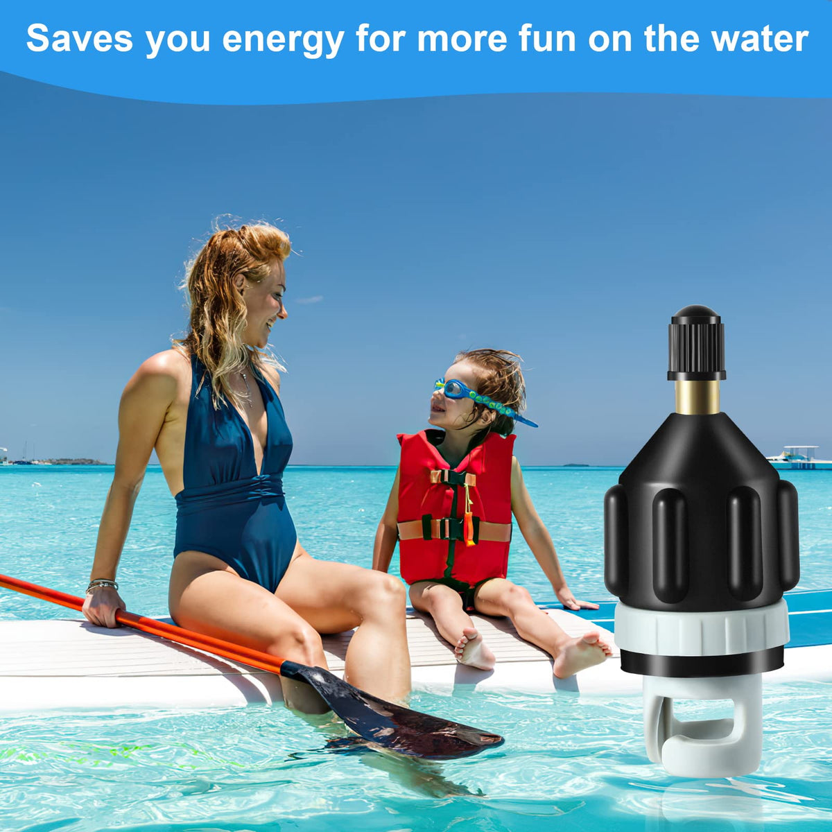 2-Pack SUP Pump Adapters for Inflatable Boats & Kayaks