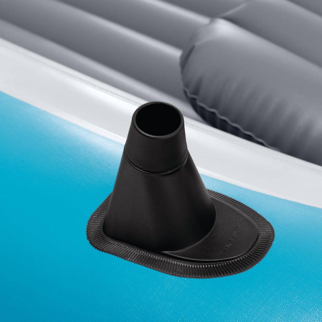 INTEX Excursion 4 Inflatable Boat Set with Oars & Pump