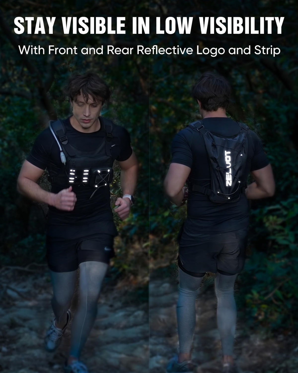 Zelvot Lightweight Hydration Running Vest with 2L Water Bladder