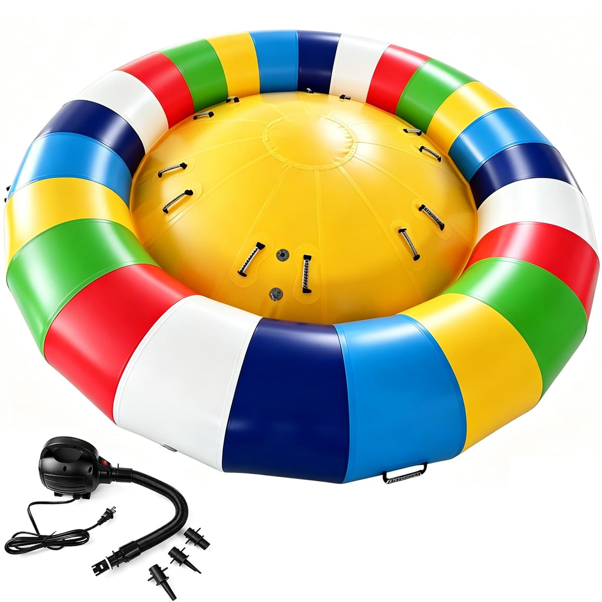 TONKOUM 6-Person Inflatable Spinning UFO Towable Tube