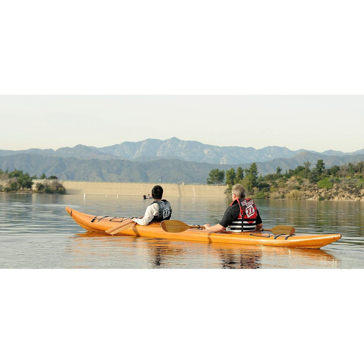 Old Modern Handicrafts 19-Ft 2-Person Wooden Tandem Kayak