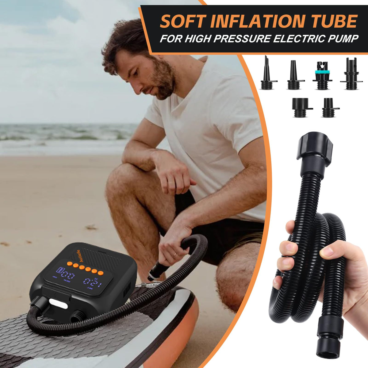 Aoiiefe SUP Pump Hose Adapter for Inflatable Paddle Boards