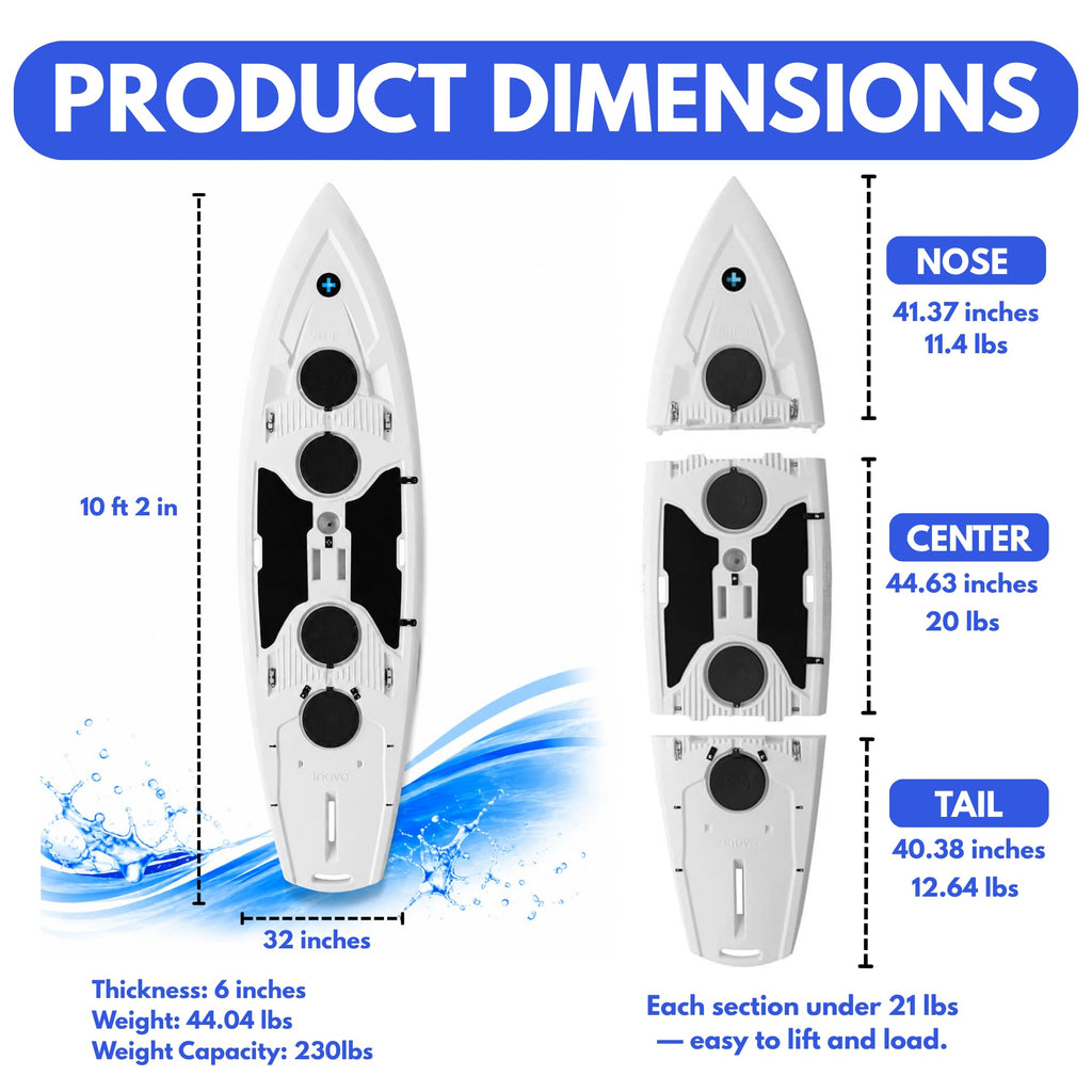 Innovoplus 10'2" Modular SUP Kayak Hybrid with Seat & Paddle