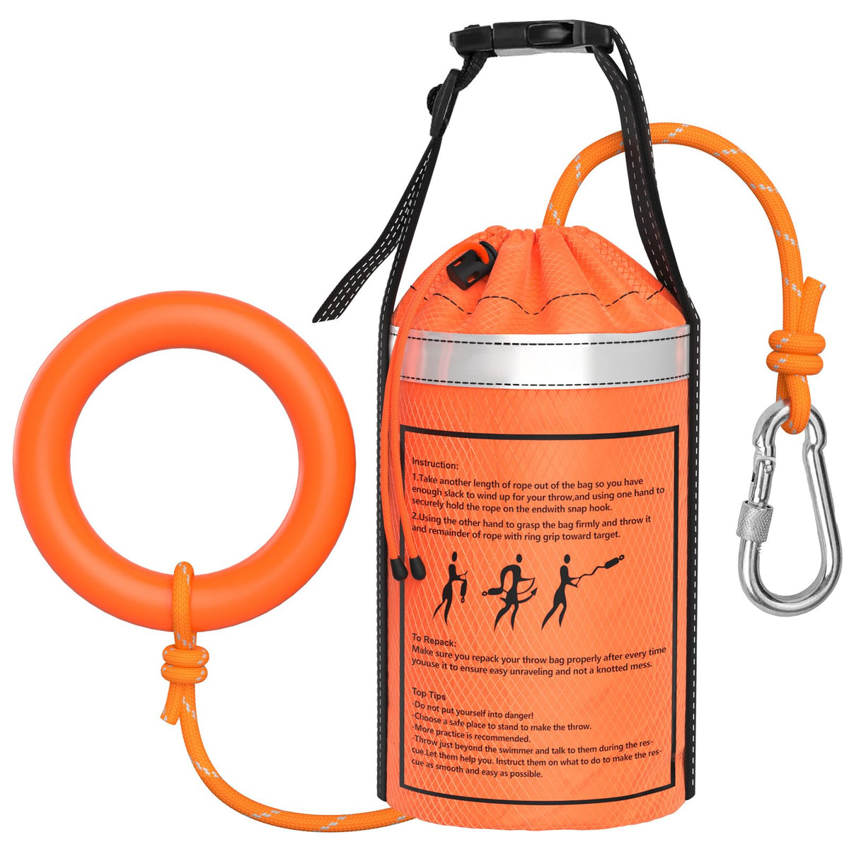 NTR Water Rescue Throw Bag with High-Strength Rescue Rope