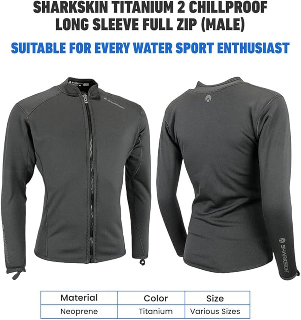 Sharkskin Titanium 2 Men's Chillproof Full-Zip Top