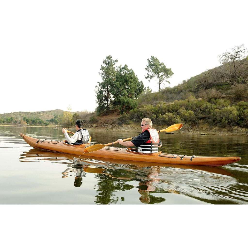 Old Modern Handicrafts 19-Ft 2-Person Wooden Tandem Kayak