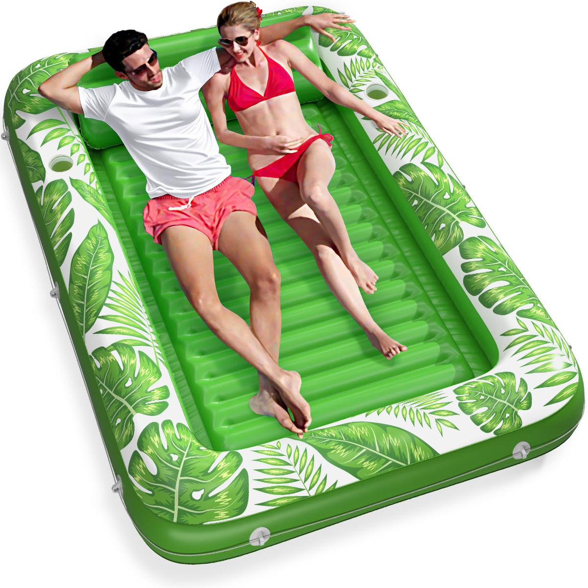 Jasonwell 4-in-1 Inflatable Tanning Pool Lounger Float
