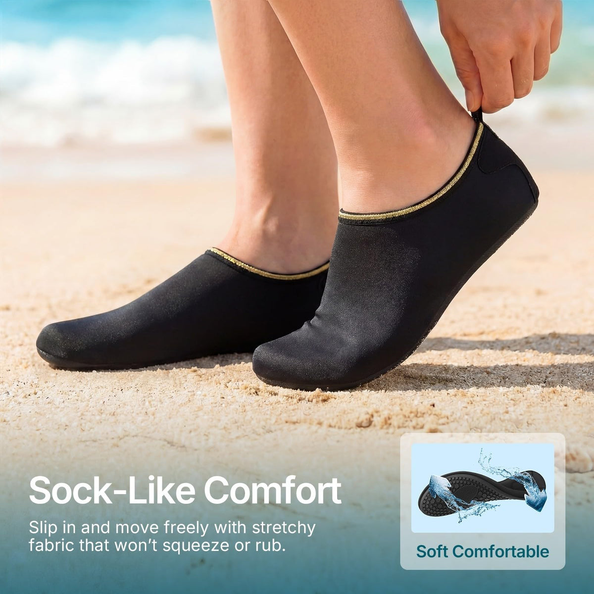 Quick-Dry Water Shoes for Men & Women with Barefoot Fit
