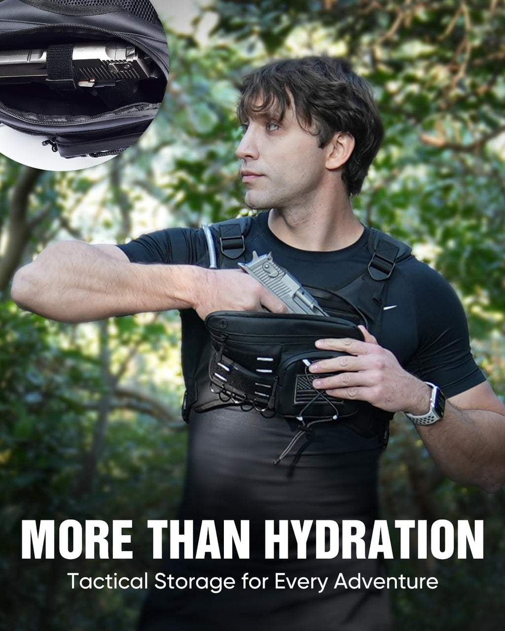 Zelvot Lightweight Hydration Running Vest with 2L Water Bladder