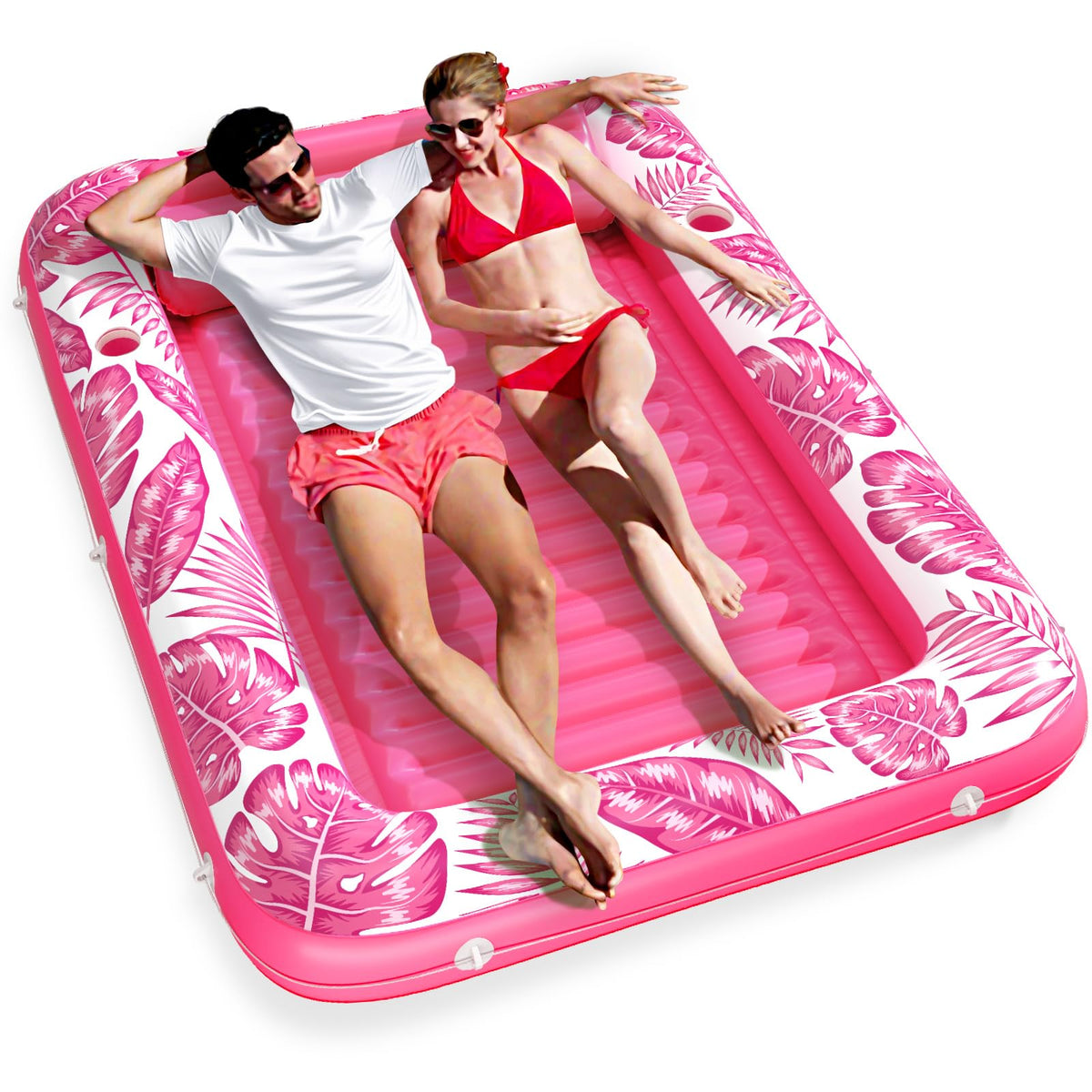 Jasonwell 4-in-1 Inflatable Tanning Pool Lounger Float