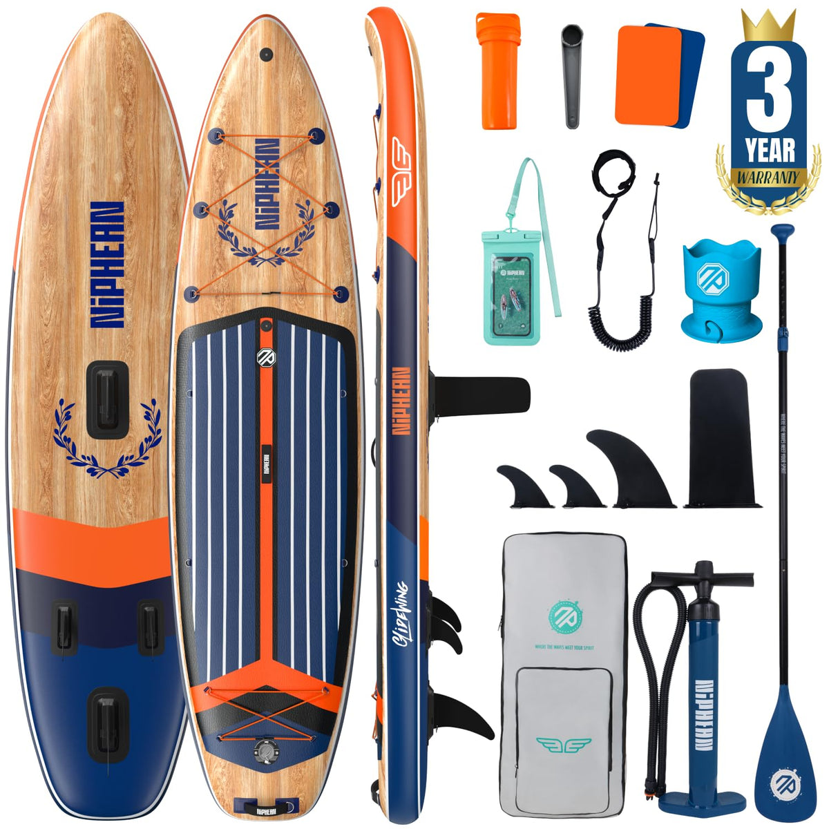 Niphean XL Inflatable Paddle Board for 2+1 Riders