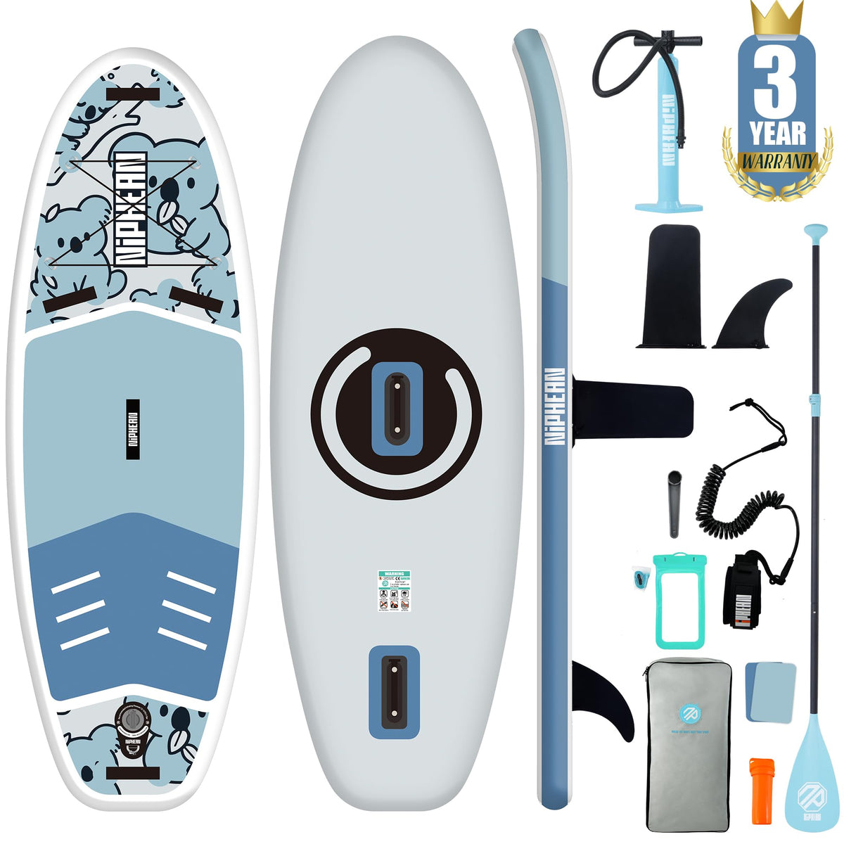 Niphean XL Inflatable Paddle Board for 2+1 Riders