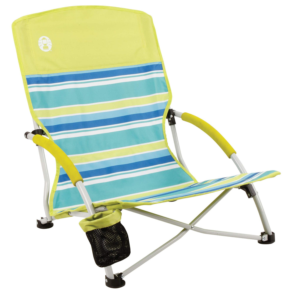 Coleman Utopia Breeze Lightweight Beach Chair with Cup Holder