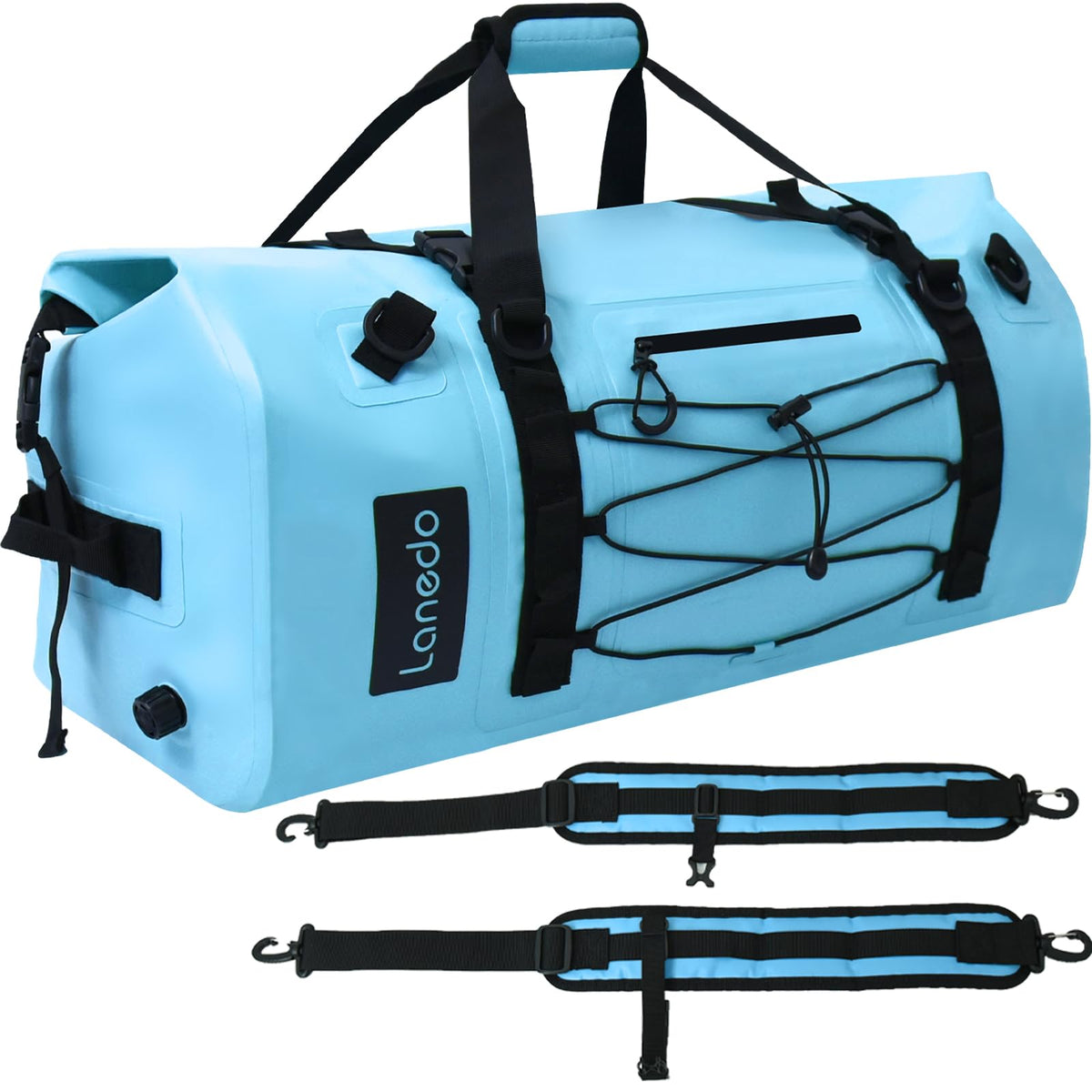 Lanedo 80L Dry Bag Large Waterproof Bag Roll-Top Heavy Duty Fishing Duffel Bag with Durable Straps & Handles for Kayaking Paddle boarding Boating Rafting Fishing Canoeing Camping