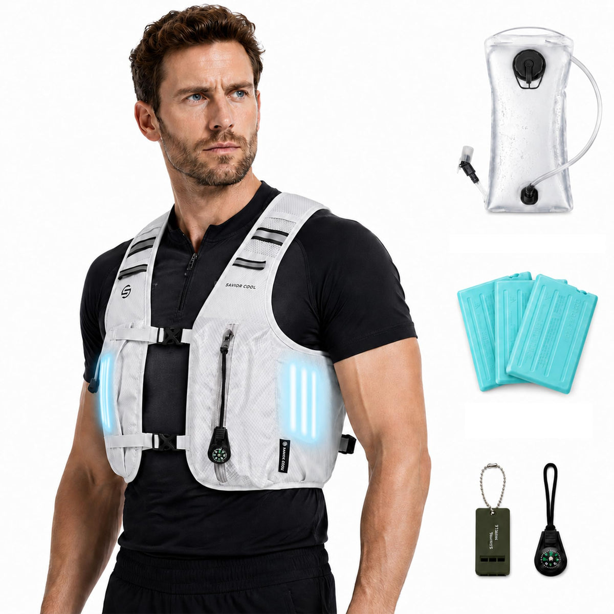 SAVIOR COOL Hydration Cooling Vest for Running & Hiking