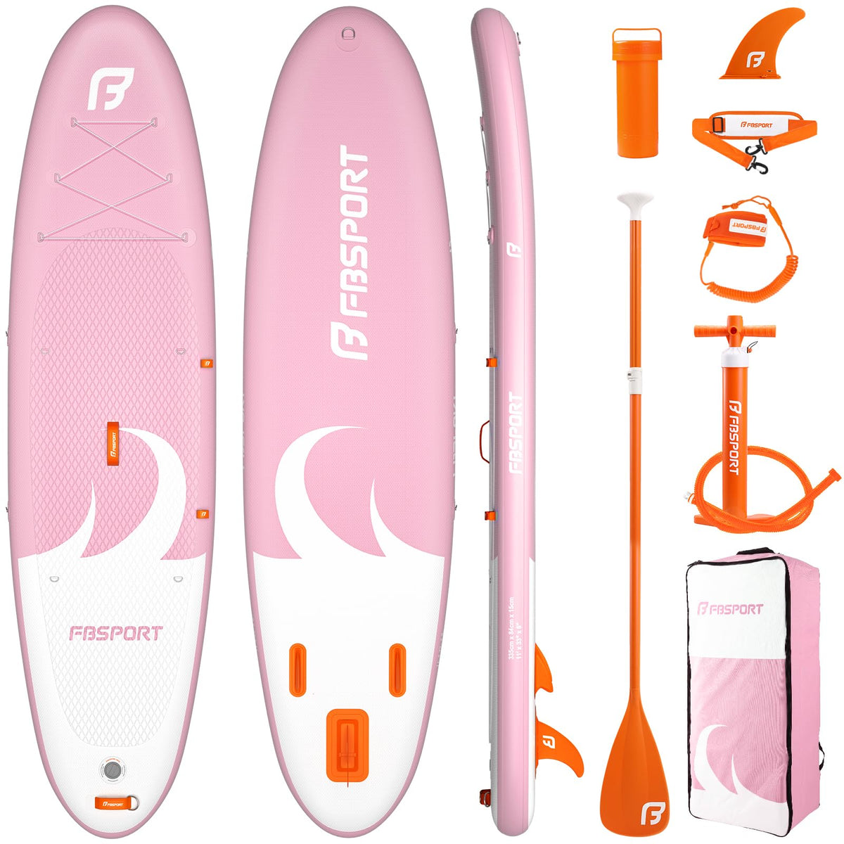 FBSPORT 11-Ft Inflatable Stand-Up Paddle Board Set