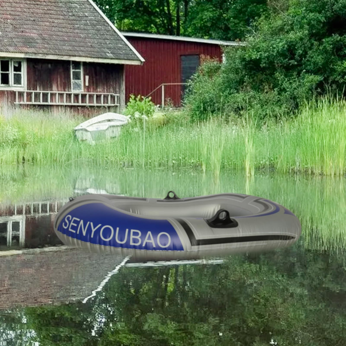 PLKO Inflatable Boat for Pool, Lake & Outdoor Recreation