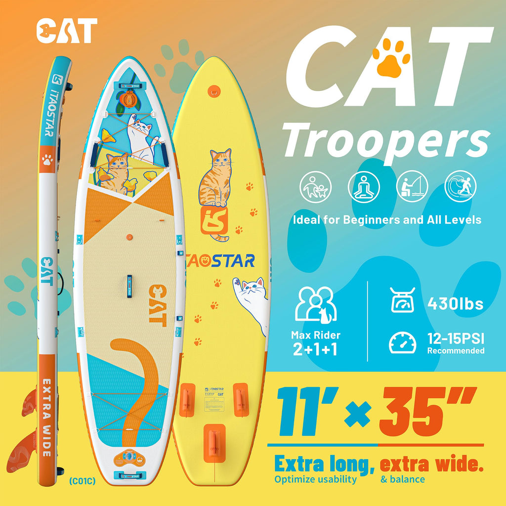 iTAOSTAR Joyful Voyagers Inflatable Paddle Board Set