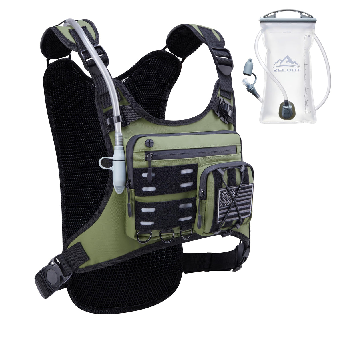 Zelvot Lightweight Hydration Running Vest with 2L Water Bladder