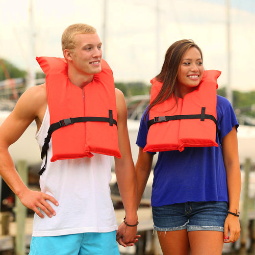 Absolute Outdoor Kent Adult Type II Life Jackets, 4-Pack