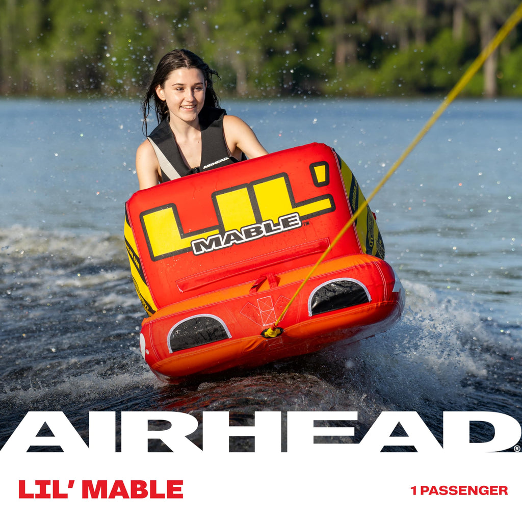 Airhead Mable 1–4 Rider Towable Boat Tube with Dual Tow Points