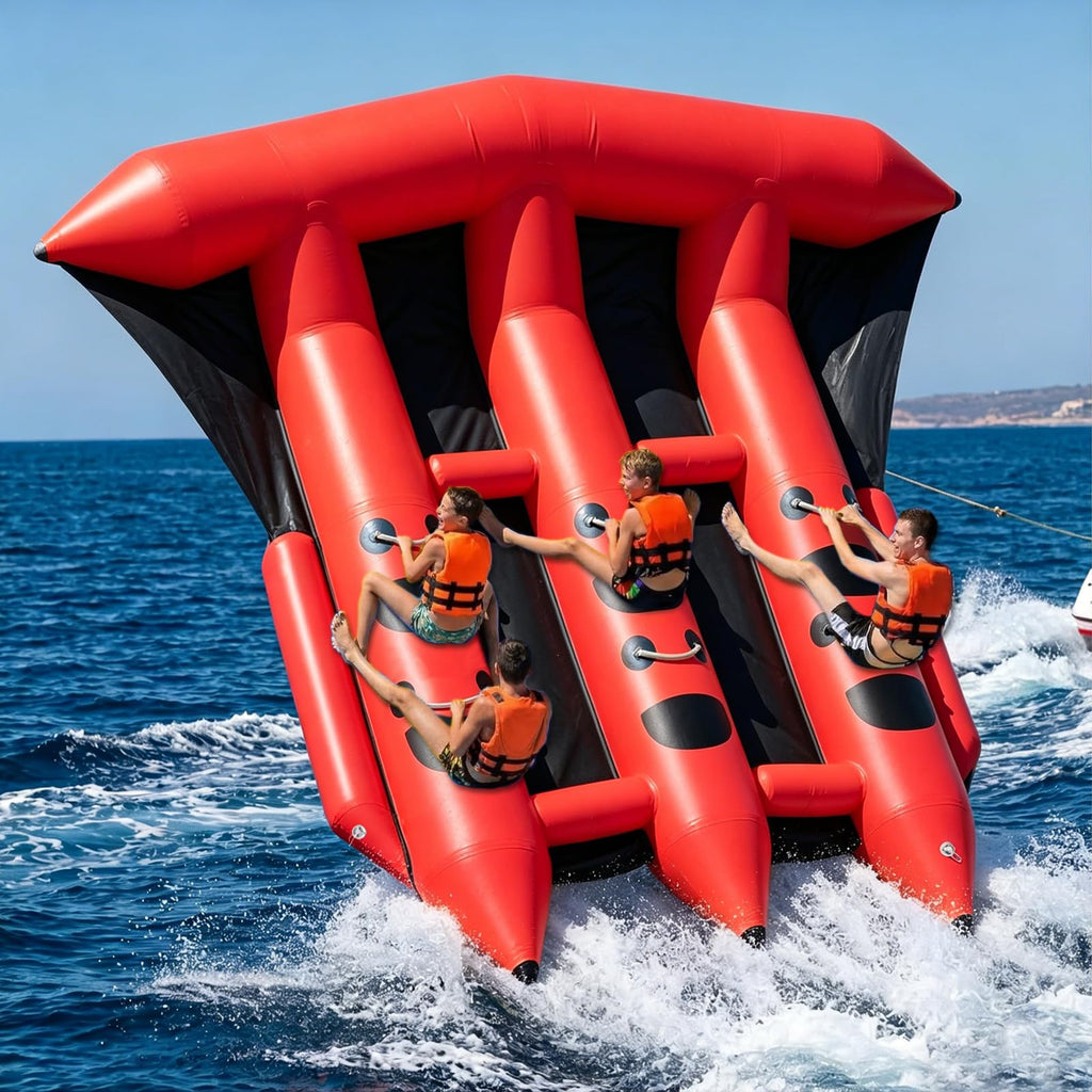 GYUEM 2–6 Rider Inflatable Towable Tube for Boating
