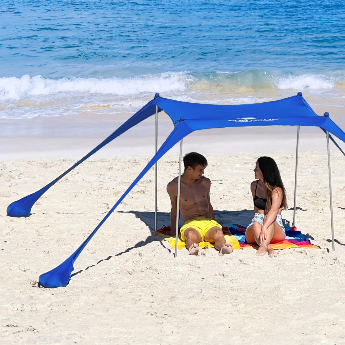 SUN NINJA UPF 50+ Beach Tent & Sun Shade Canopy