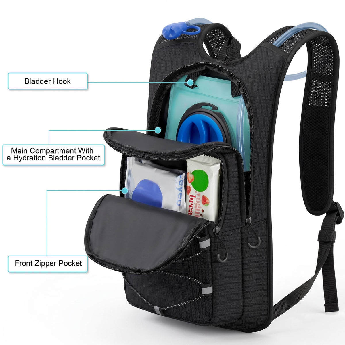 MIYCOO Hydration Backpack with 2L Water Bladder