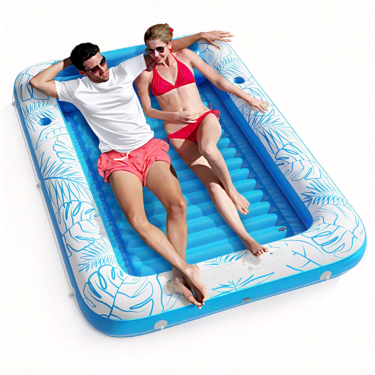 Jasonwell 4-in-1 Inflatable Tanning Pool Lounger Float