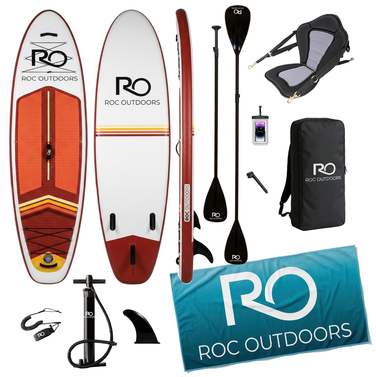 Roc 10'6" Inflatable Stand-Up Paddle Board with Accessories
