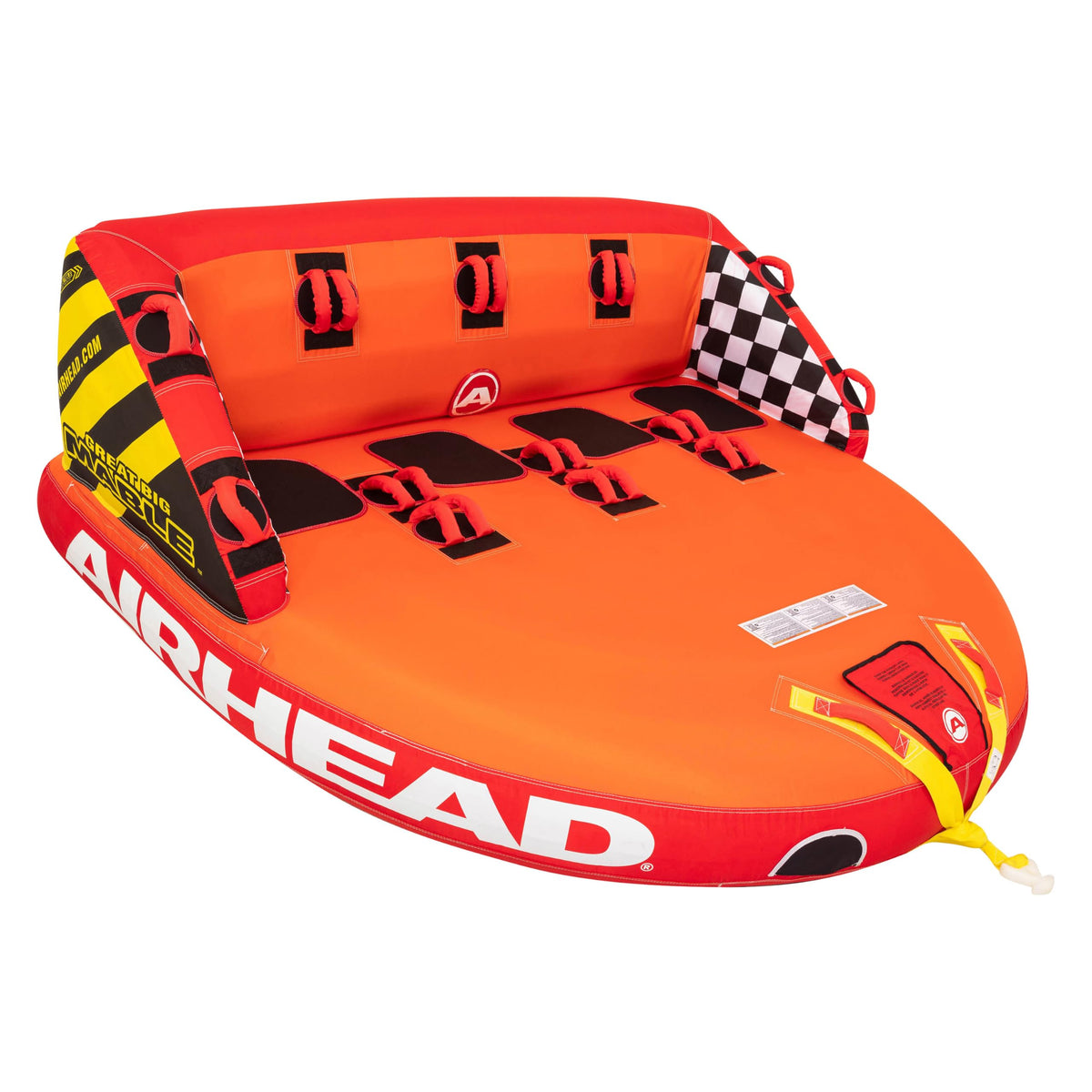 Airhead Mable 1–4 Rider Towable Boat Tube with Dual Tow Points
