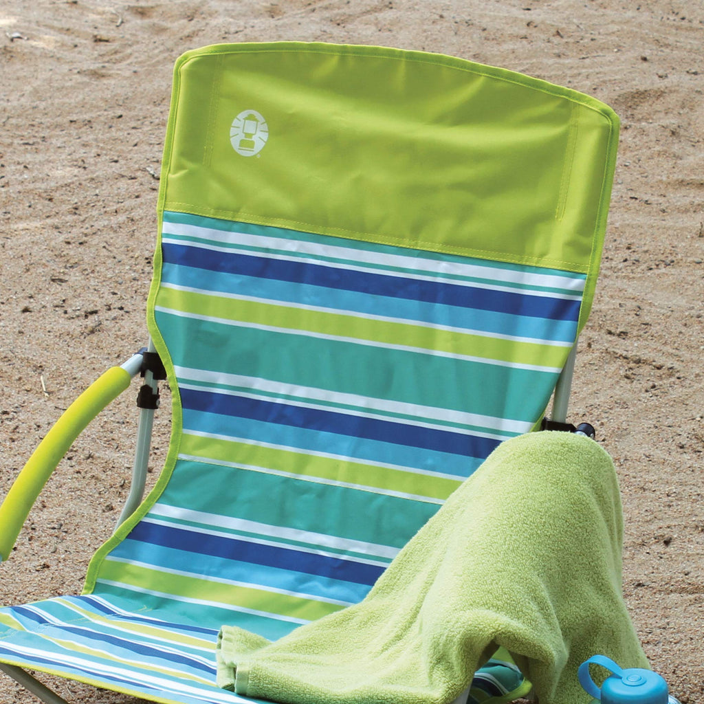 Coleman Utopia Breeze Lightweight Beach Chair with Cup Holder
