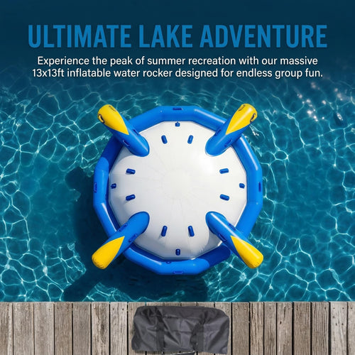 AIRMAT FACTORY 13-Ft Inflatable Disco Boat for 8–10 People