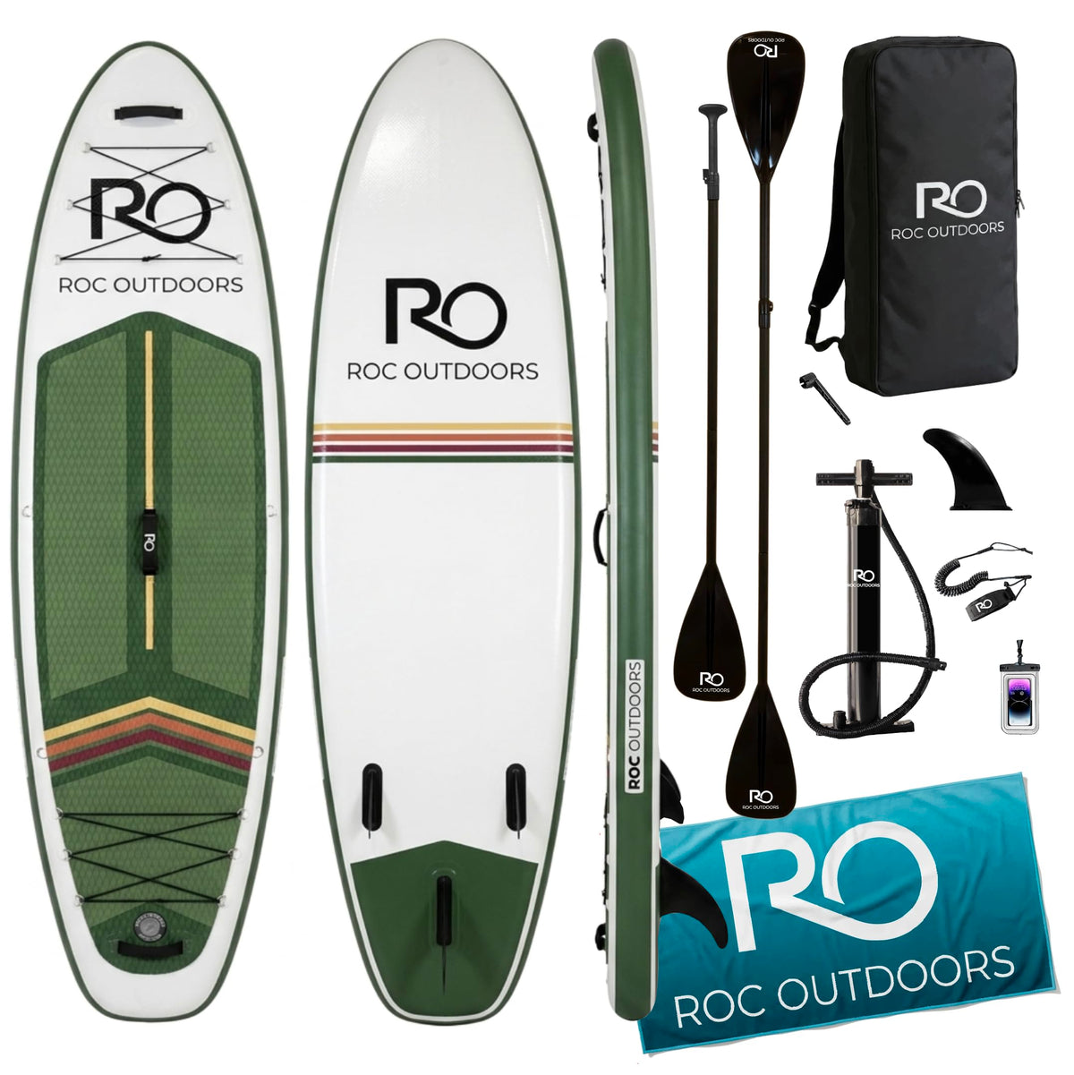 Roc 10'6" Inflatable Stand-Up Paddle Board with Accessories