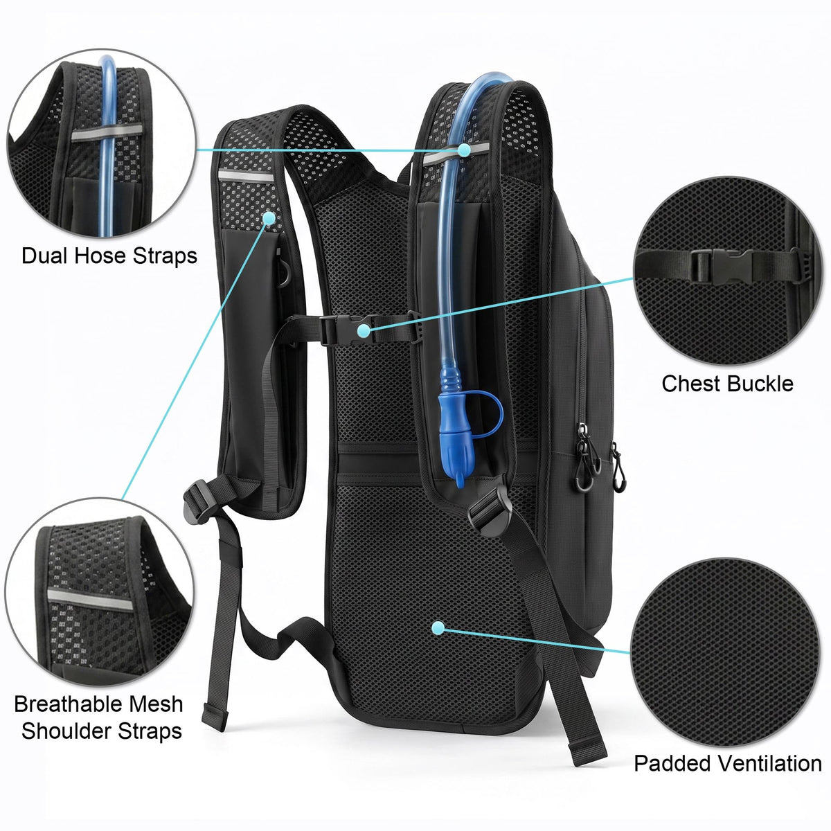 MIYCOO Hydration Backpack with 2L Water Bladder