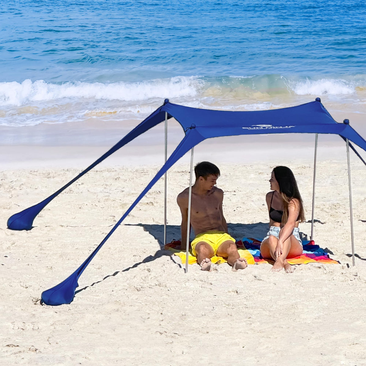 SUN NINJA UPF 50+ Beach Tent & Sun Shade Canopy
