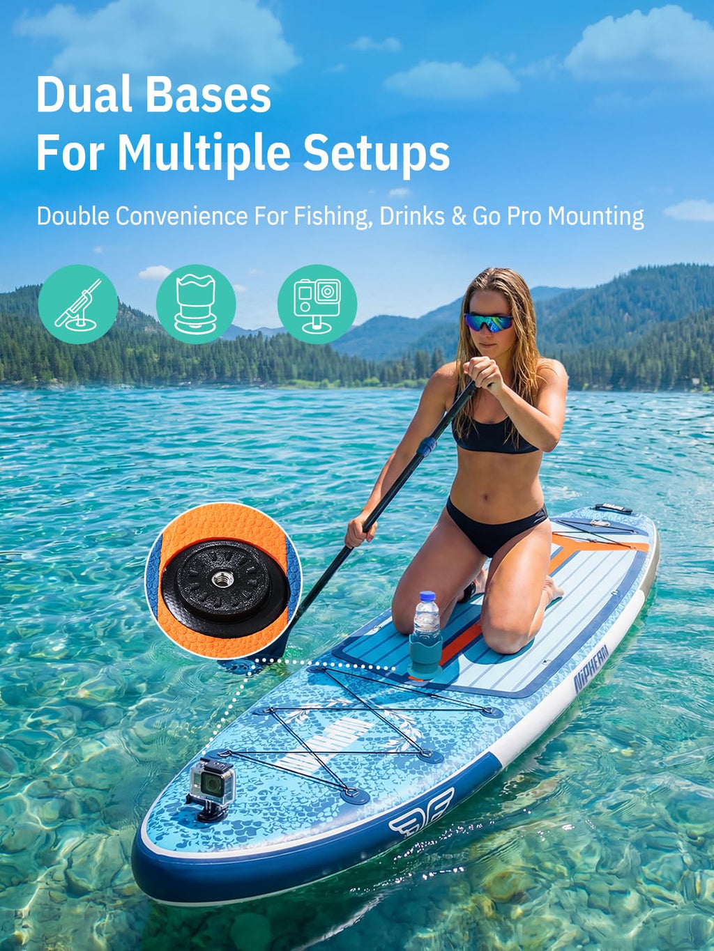 Niphean XL Inflatable Paddle Board for 2+1 Riders