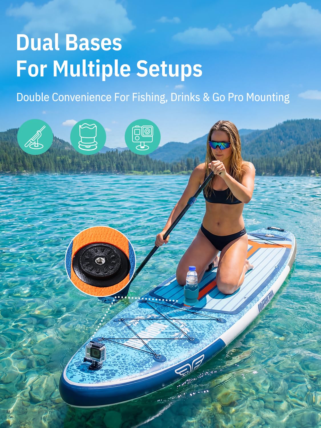 Niphean XL Inflatable Paddle Board for 2+1 Riders