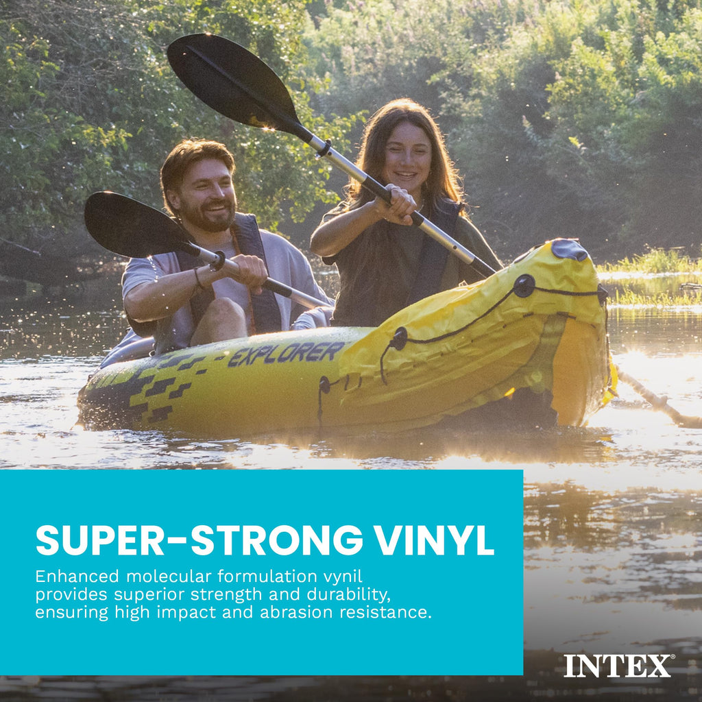 INTEX Explorer 2-Person Inflatable Kayak Set with Paddles & Pump