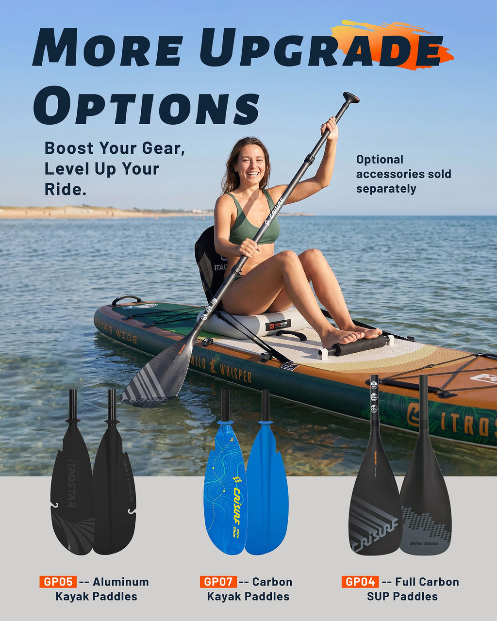 iTAOSTAR Joyful Voyagers Inflatable Paddle Board Set