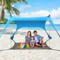 Rhino Valley UPF 50+ Beach Canopy with Sandbags & Poles