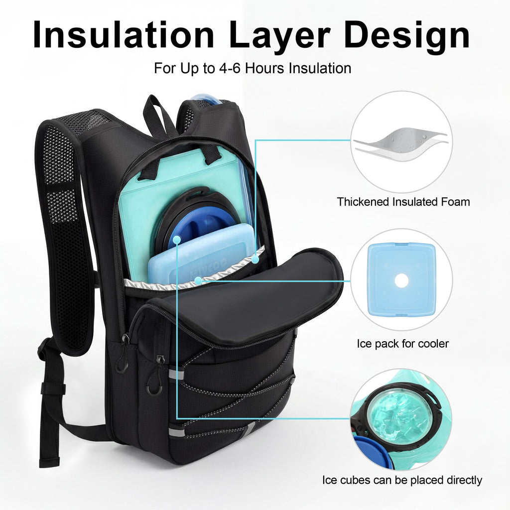 MIYCOO Hydration Backpack with 2L Water Bladder
