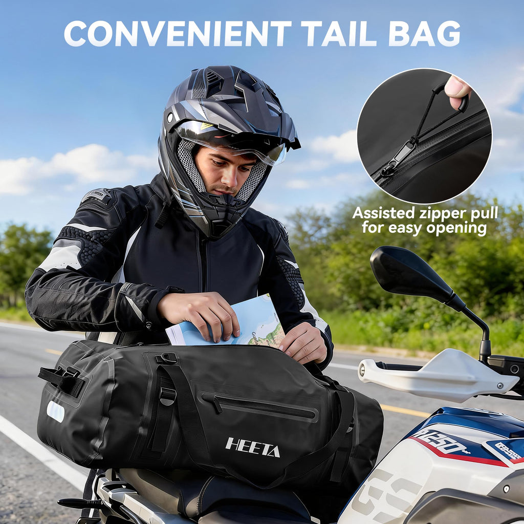 HEETA Waterproof Motorcycle Dry Bag Duffel Luggage Travel Bags 30L/50L/70L