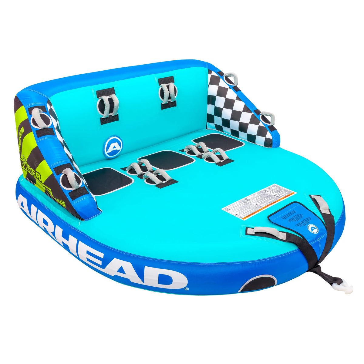 Airhead Mable 1–4 Rider Towable Boat Tube with Dual Tow Points