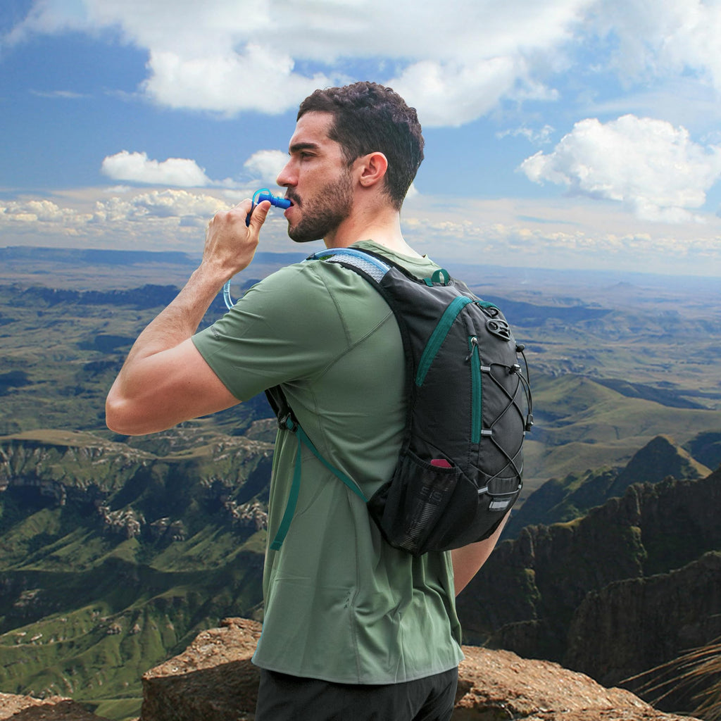 Lightweight Hydration Backpack with 2L Water Bladder