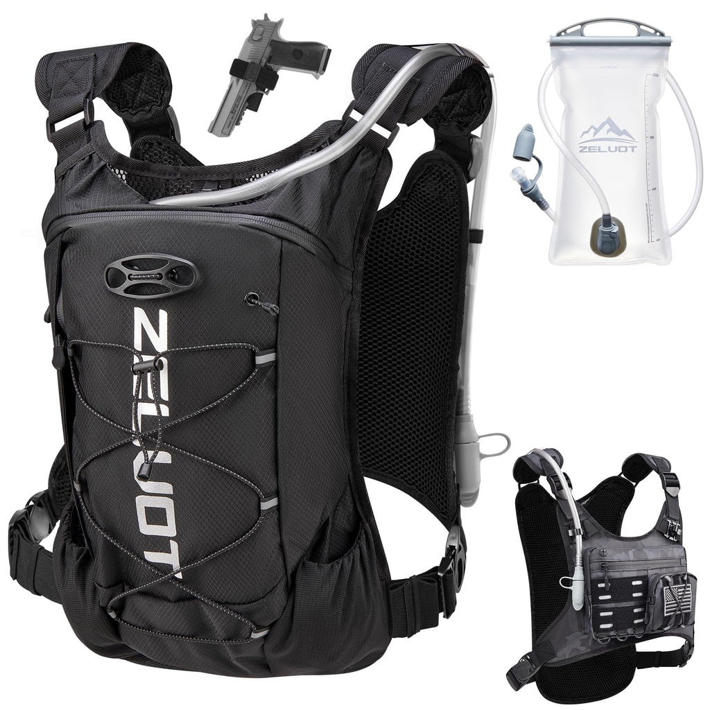 Zelvot Lightweight Hydration Running Vest with 2L Water Bladder