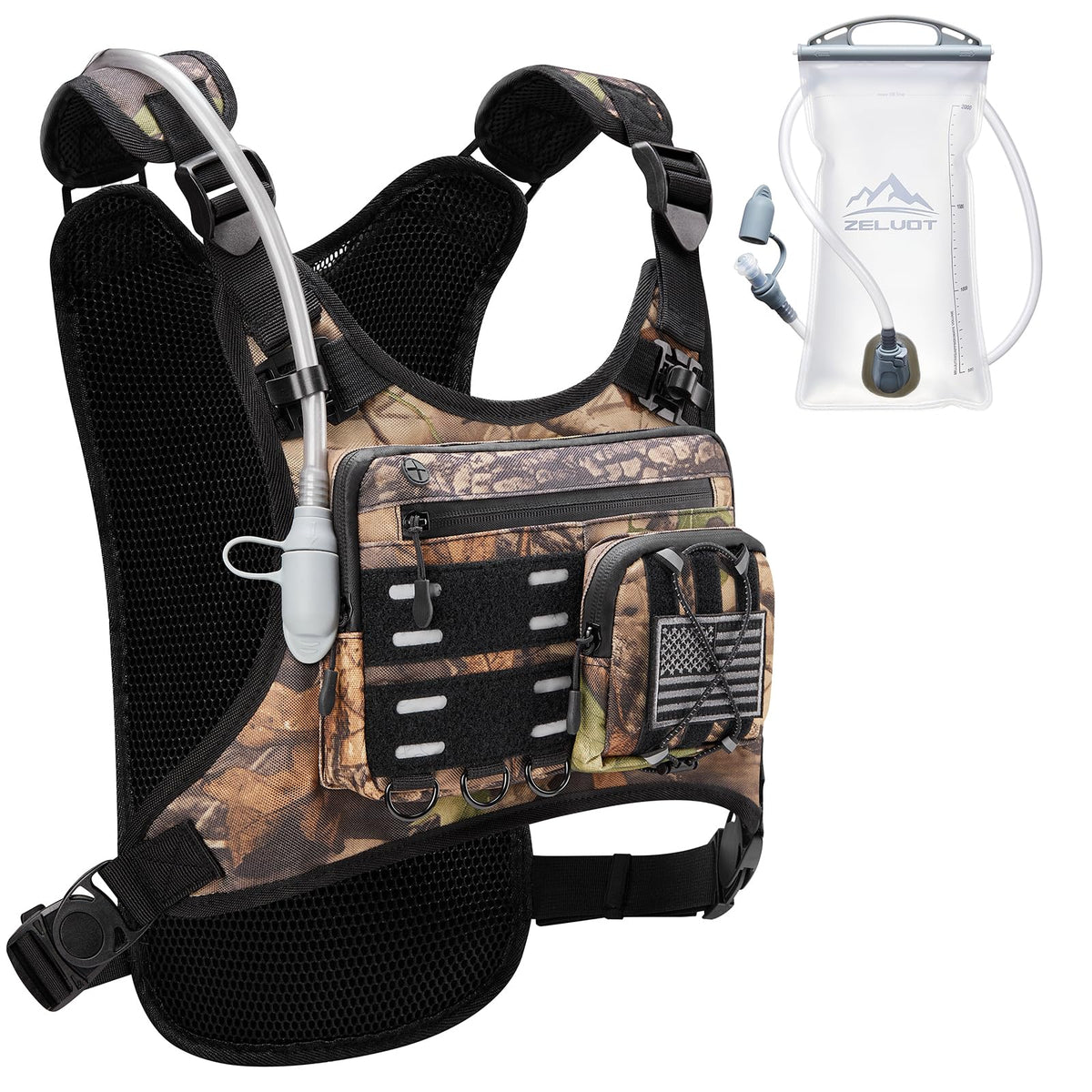 Zelvot Lightweight Hydration Running Vest with 2L Water Bladder