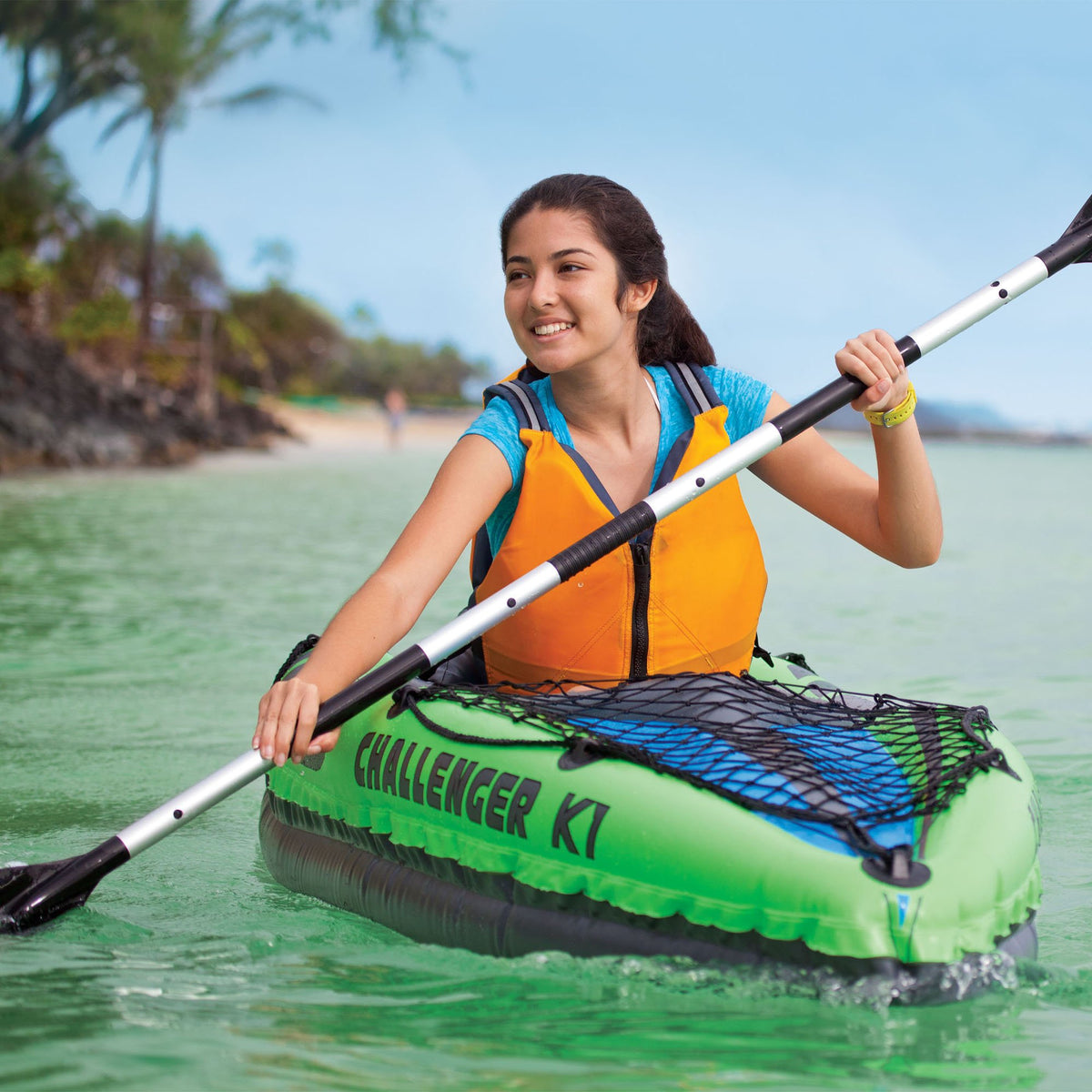 Intex Challenger K1 1-Person Kayak 3-Pack with Oar & Pump